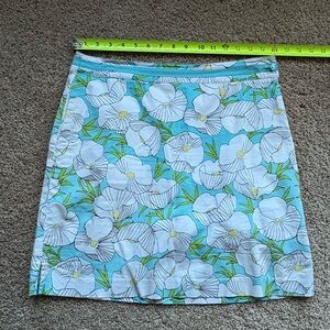 EP PRO women's GOLF skort size 8 floral design pockets/ stretch side waist zip